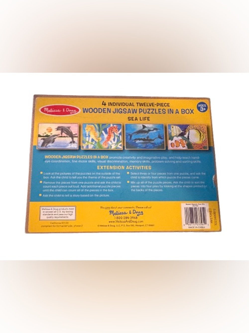 Melissa & Doug Sea Life Wooden Puzzle Set